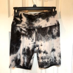 Tie-dye bike shorts